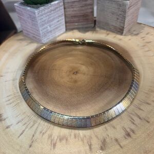 Tri-Colored Choker Necklace 🤍🩶🤎